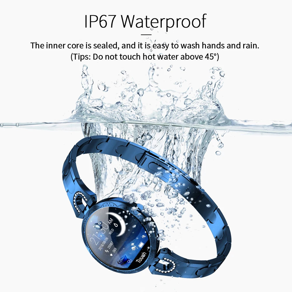 696 AK15 Woman's Smart Bracelet Heart rate Blood pressure Sleep Quality detection Pedometer IP67 Waterproof fashion Smart Watch