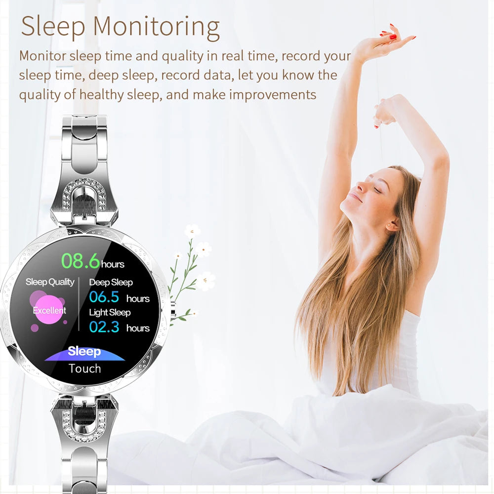 696 AK15 Woman's Smart Bracelet Heart rate Blood pressure Sleep Quality detection Pedometer IP67 Waterproof fashion Smart Watch