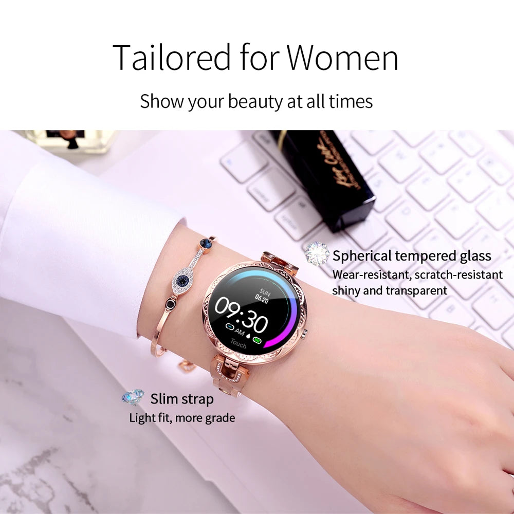 696 AK15 Woman's Smart Bracelet Heart rate Blood pressure Sleep Quality detection Pedometer IP67 Waterproof fashion Smart Watch