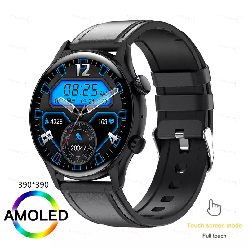 KAVSUMI Smart Watch AMOLED HD Screen Always On Display Women Watches Bluetooth Call IP68 Waterproof Sport Fitness Men Smartwatch