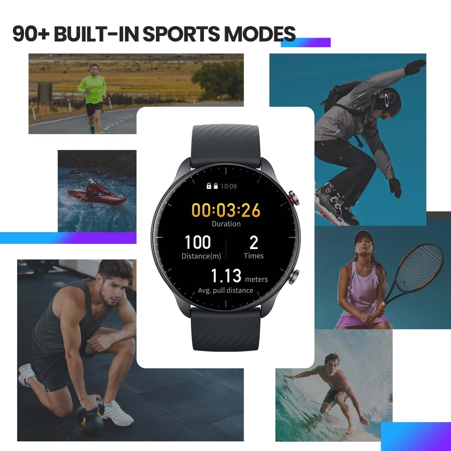 [New Version] Amazfit GTR 2 New Version Smartwatch Alexa Built-in Curved Bezel-less Design Ultra-long Battery Life Smart Watch