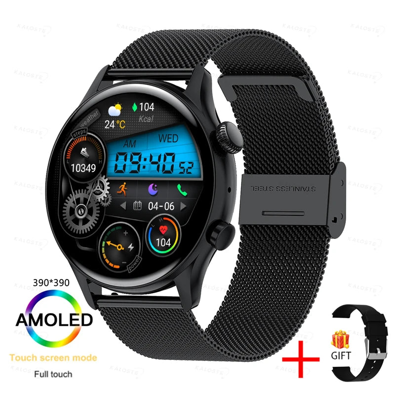 KAVSUMI Smart Watch AMOLED HD Screen Always On Display Women Watches Bluetooth Call IP68 Waterproof Sport Fitness Men Smartwatch