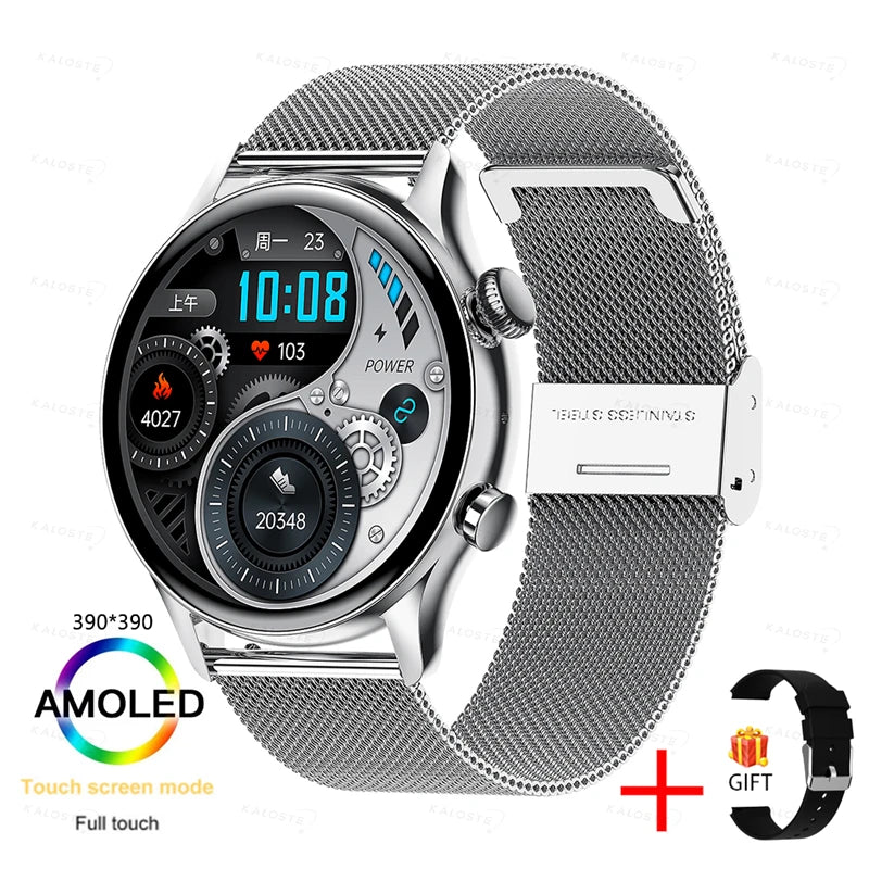 KAVSUMI Smart Watch AMOLED HD Screen Always On Display Women Watches Bluetooth Call IP68 Waterproof Sport Fitness Men Smartwatch