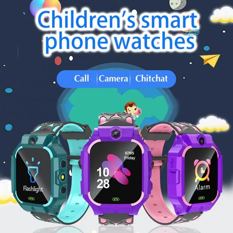 Kids Smart Watch Sim Card SOS Call Phone Smartwatch For Children Watch Waterproof Camera Location Tracker Gift For Boys And Girl