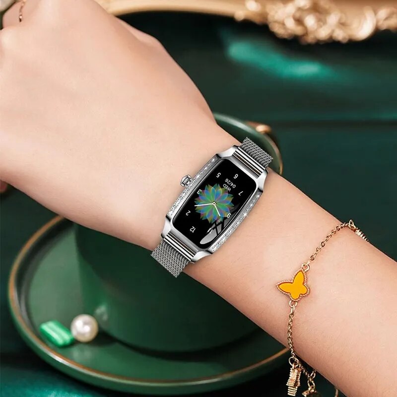 NEW Women Smart Watch IP68 Waterproof Heart Rate Monitor Female Smartwatch ladies Lovely Sports Smart Bracelet For IOS Android