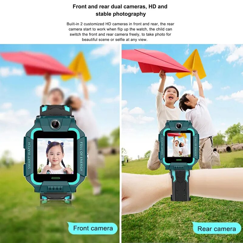 Kids Smart Watch Sim Card SOS Call Phone Smartwatch For Children Photo Waterproof Camera Location Tracker Gift For Boys and Girl