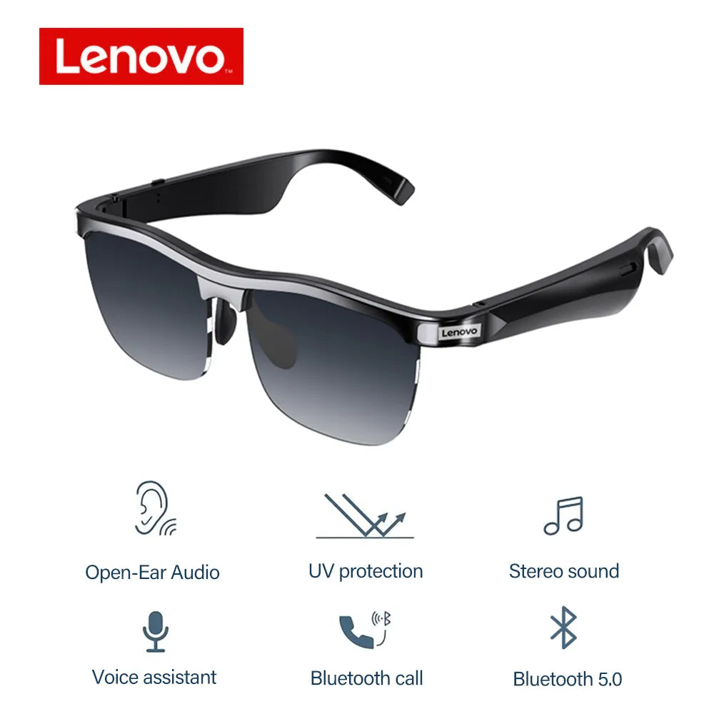 Lenovo MG10 Smart Music Sunglasses Earphone Wireless Bluetooth HIFI Sound Headphone Driving Glasses Hands-free Call with HD Mic