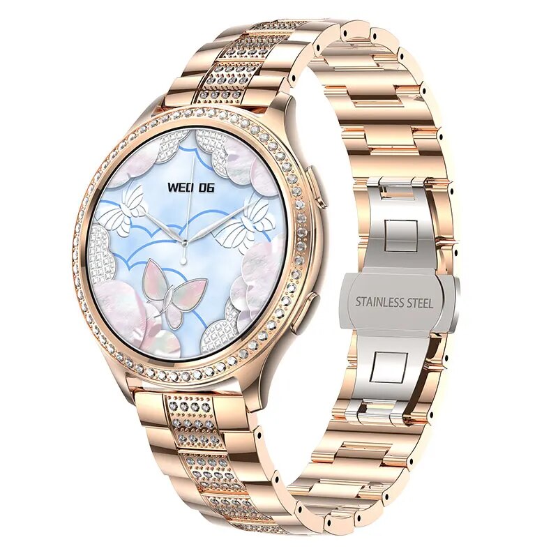 2023 Fashion Smart Watch Women Waterproof Wearable Device Heart Rate Monitor Sports Smartwatches  For Android ios Xiaomi Huawei