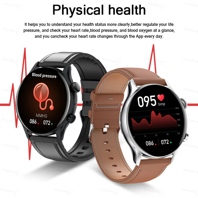 KAVSUMI Smart Watch AMOLED HD Screen Always On Display Women Watches Bluetooth Call IP68 Waterproof Sport Fitness Men Smartwatch