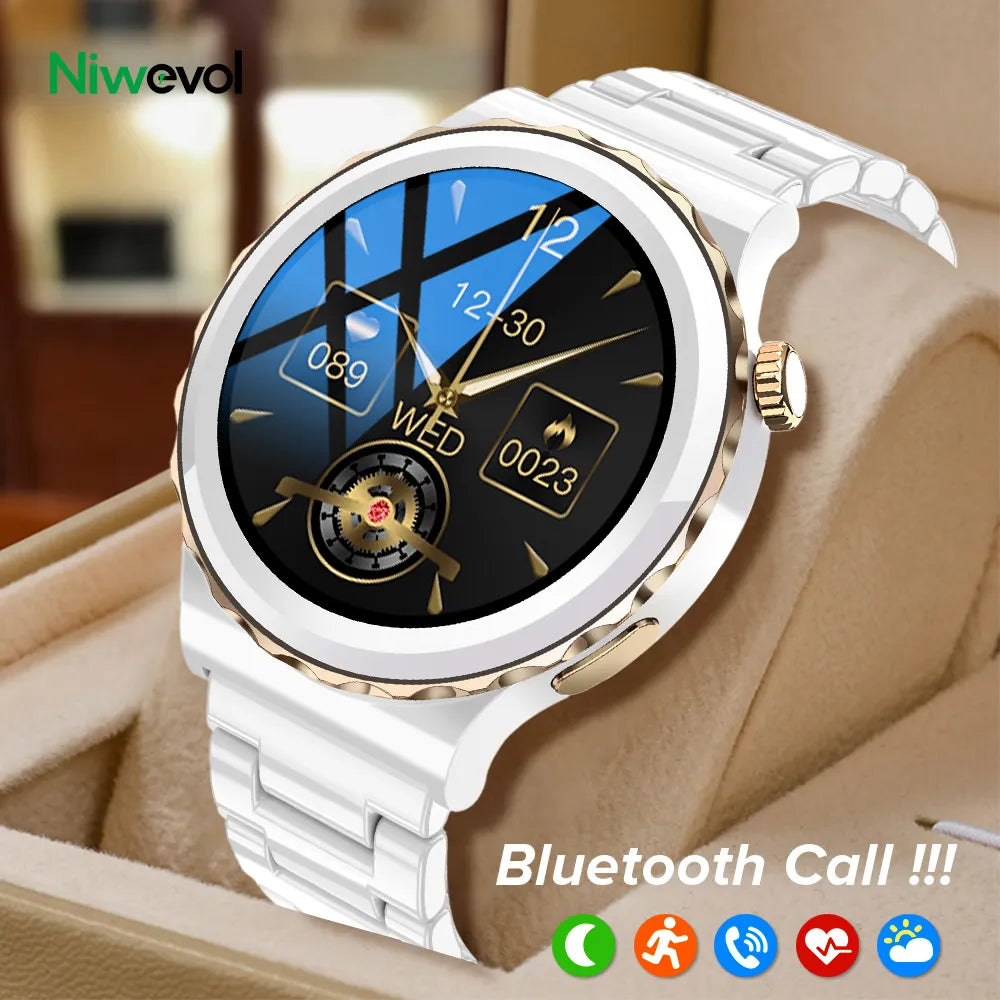 2022 New Smart Watch Women Bluetooth Music Playback Dial Answer Call Sports Mode IP67 Waterproof Smartwatch Men Support Hebrew