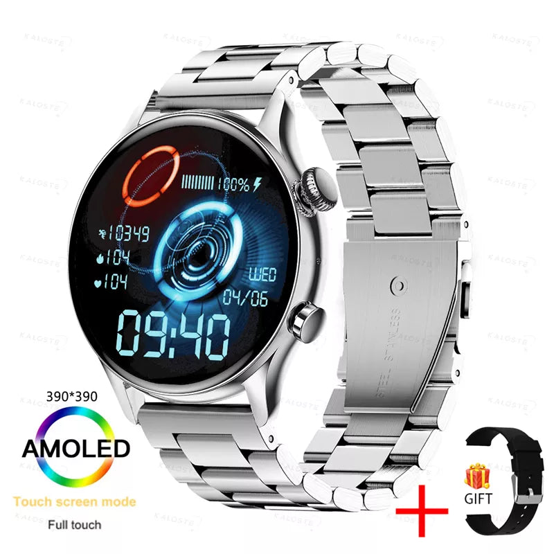 KAVSUMI Smart Watch AMOLED HD Screen Always On Display Women Watches Bluetooth Call IP68 Waterproof Sport Fitness Men Smartwatch