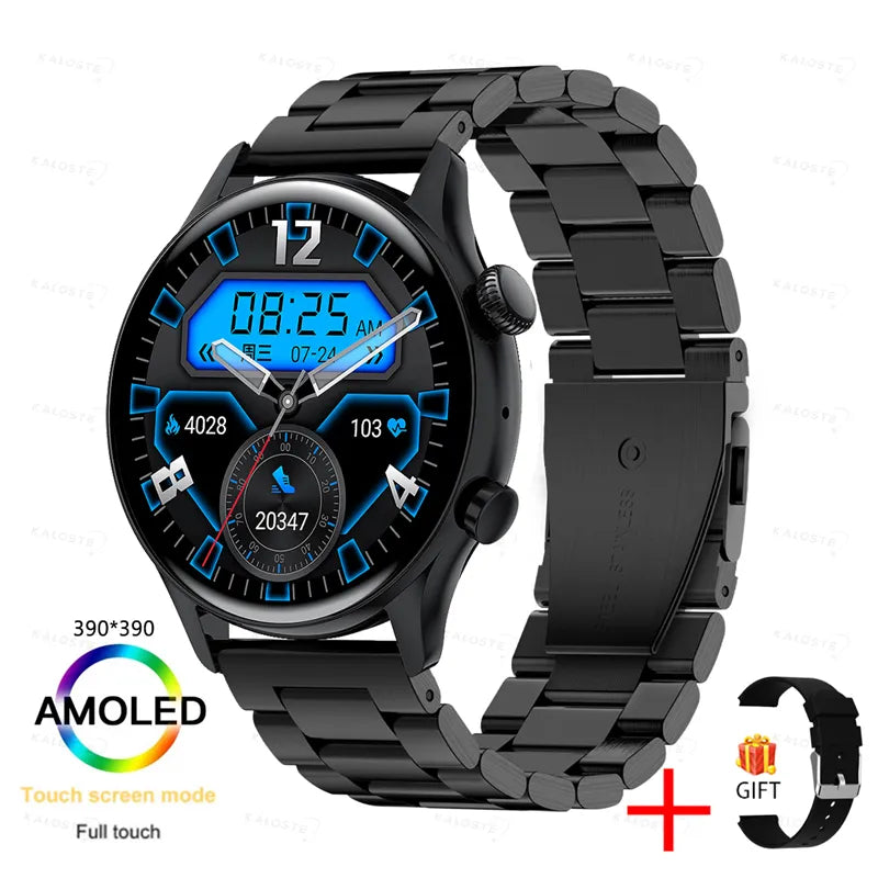 KAVSUMI Smart Watch AMOLED HD Screen Always On Display Women Watches Bluetooth Call IP68 Waterproof Sport Fitness Men Smartwatch