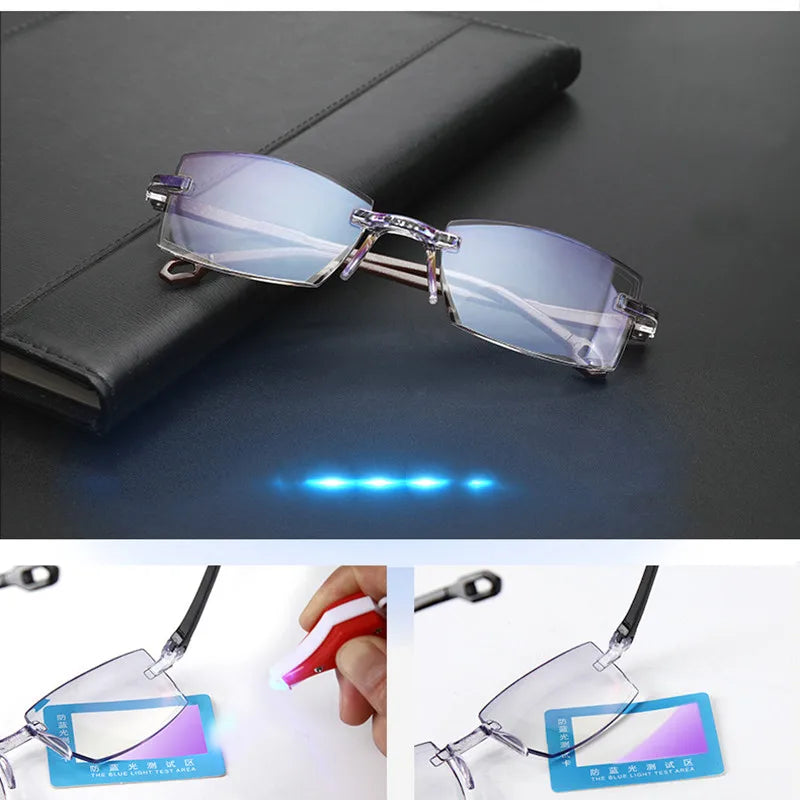 Smart Glasses with Automatic Adjustment Men Magnifying Glasses Reading Glases Women Anti-blue Light +1.0-+4.0 Eyewear