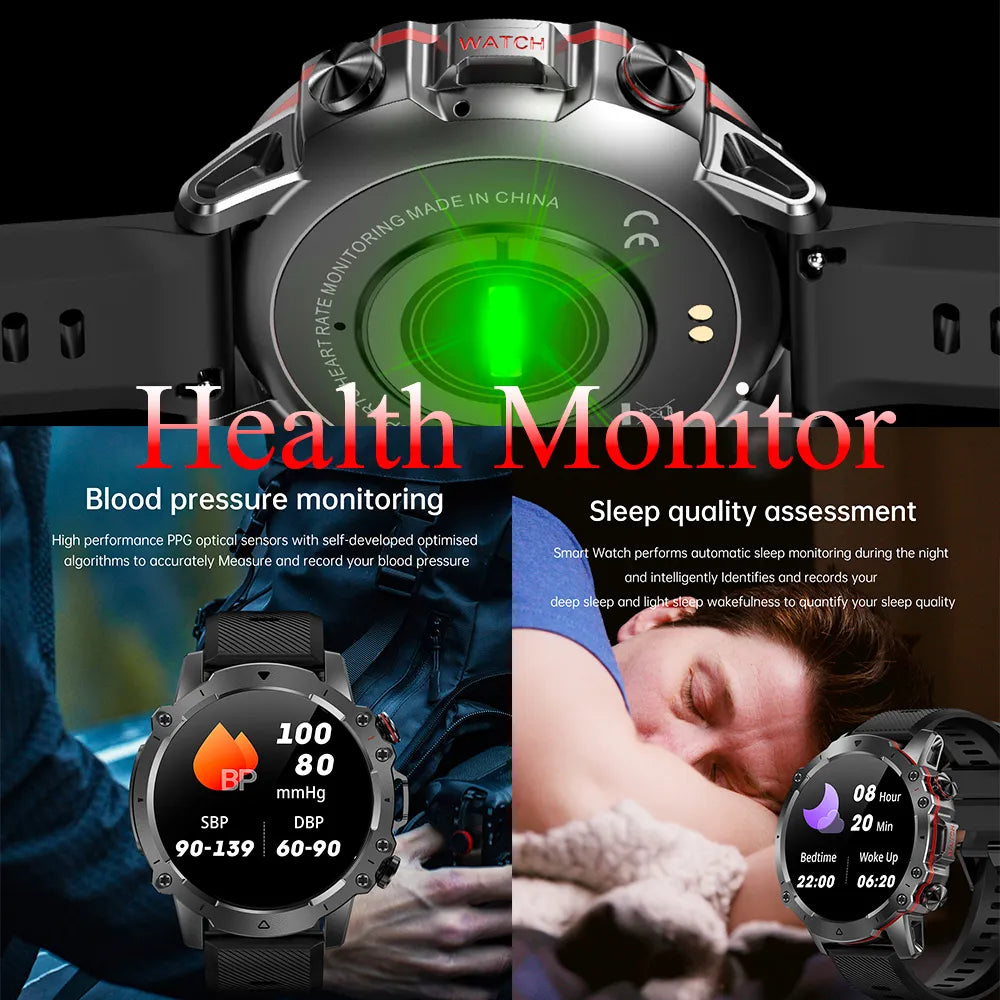 LEMFO FALCON watch for men stainless steel Sports Smart watches waterproof 110+ sport modes military Smartwatch Bluetooth Call