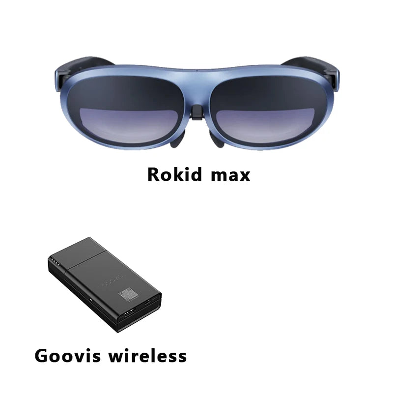 Original Rokid Max AR 3D Smart Glasses Micro OLED 215”Max Screen 50° FoV Viewing For Phones/Switch/PS5/Xbox/PC Smart On Sales